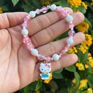 Handmade Hello Kitty beaded Bracelet